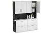 Uniform Small Drawer Lateral Filing Cabinet - Hutch with Doors [ 1600W x 750H x 450D] - Thumbnail 10 