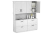 Uniform Small Drawer Lateral Filing Cabinet - Hutch with Doors [ 1600W x 750H x 450D] - Thumbnail 3 