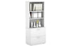 Uniform Small Drawer Lateral Filing Cabinet with Open Hutch [ 800W x 750H x 450D] - Thumbnail 3 