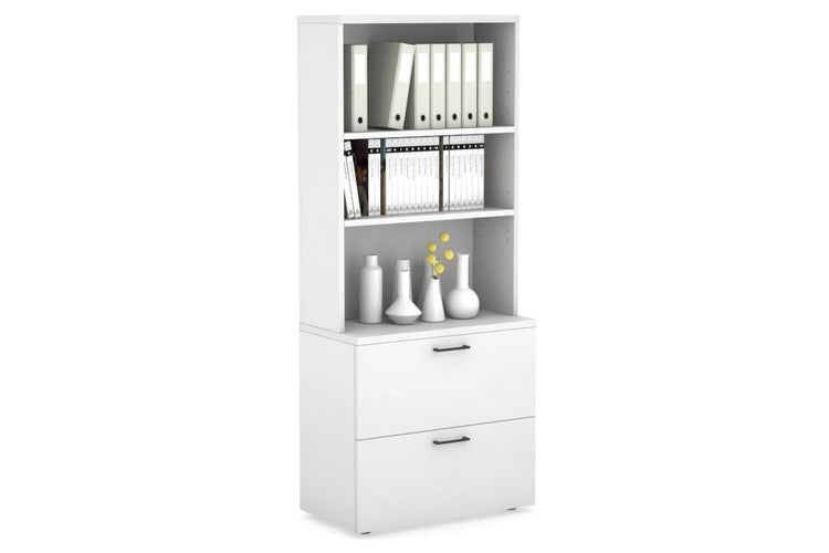 File cabinet on sale with bookcase hutch