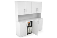 - Uniform Small Storage Cupboard - Hutch with Doors [1600W x 750H x 450D] - 1