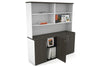 Uniform Small Storage Cupboard with Open Hutch [1600W x 750H x 450D] - Thumbnail 19 