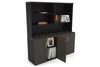 Uniform Small Storage Cupboard with Open Hutch [1600W x 750H x 450D] - Thumbnail 45 