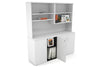 Uniform Small Storage Cupboard with Open Hutch [1600W x 750H x 450D] - Thumbnail 4 