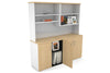 Uniform Small Storage Cupboard with Open Hutch [1600W x 750H x 450D] - Thumbnail 8 