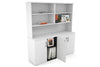 Uniform Small Storage Cupboard with Open Hutch [1600W x 750H x 450D] - Thumbnail 5 