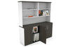 Uniform Small Storage Cupboard with Open Hutch [1600W x 750H x 450D] - Thumbnail 21 