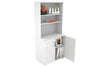 Uniform Small Storage Cupboard with Open Hutch [800W x 750H x 450D] - Thumbnail 3 