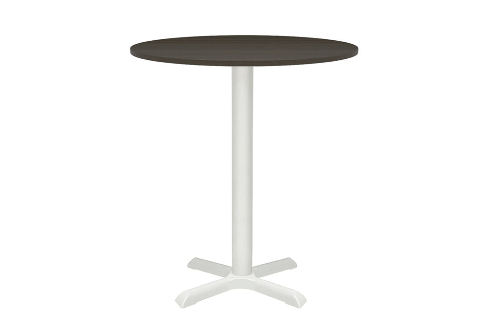 Universal Dry Bar Table Base - Round [600 mm]-White dark oak 