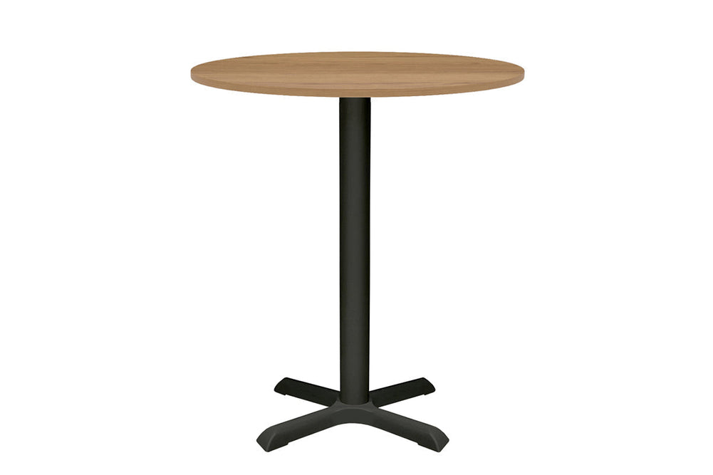 Universal Dry Bar Table Base - Round [600 mm]-Black salvage oak 