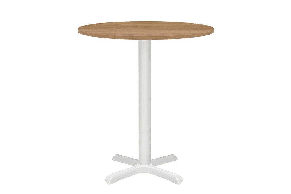 Universal Dry Bar Table Base - Round [600 mm]-White salvage oak 