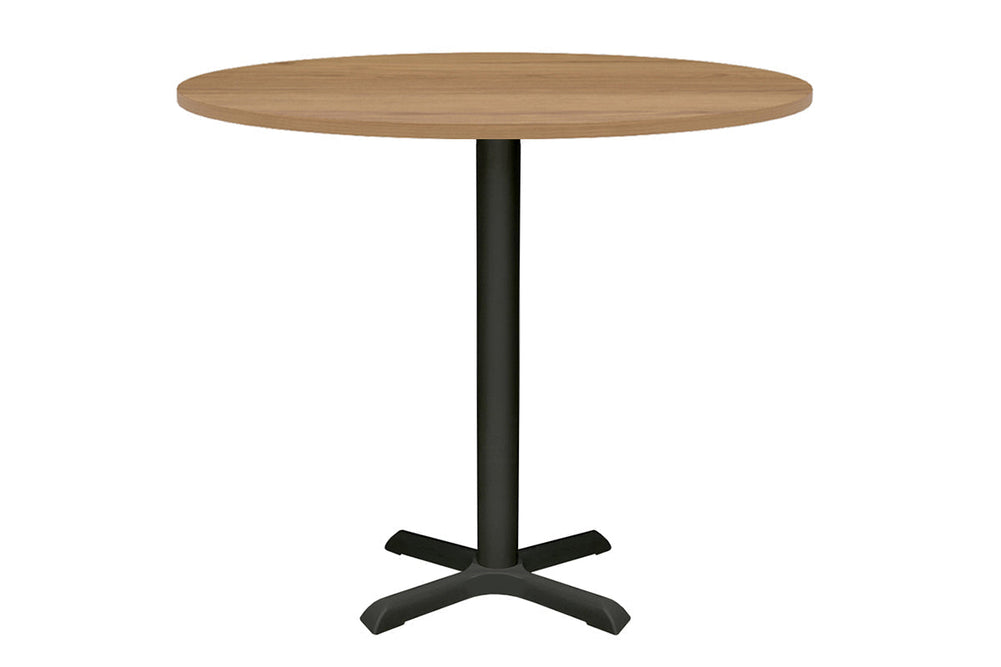 Universal Dry Bar Table Base - Round [800 mm]-Black salvage oak 
