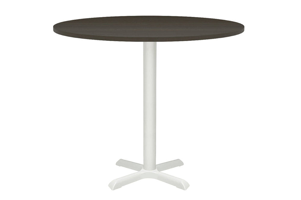 Universal Dry Bar Table Base - Round [800 mm]-White dark oak 