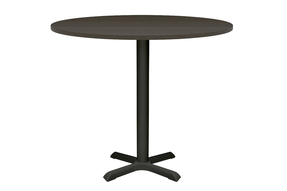 Universal Dry Bar Table Base - Round [800 mm]-Black dark oak 