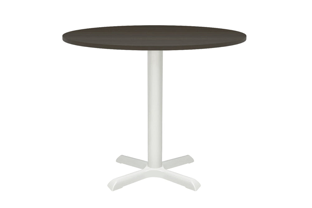 Universal Table Base - Round [600 mm]-White dark oak 