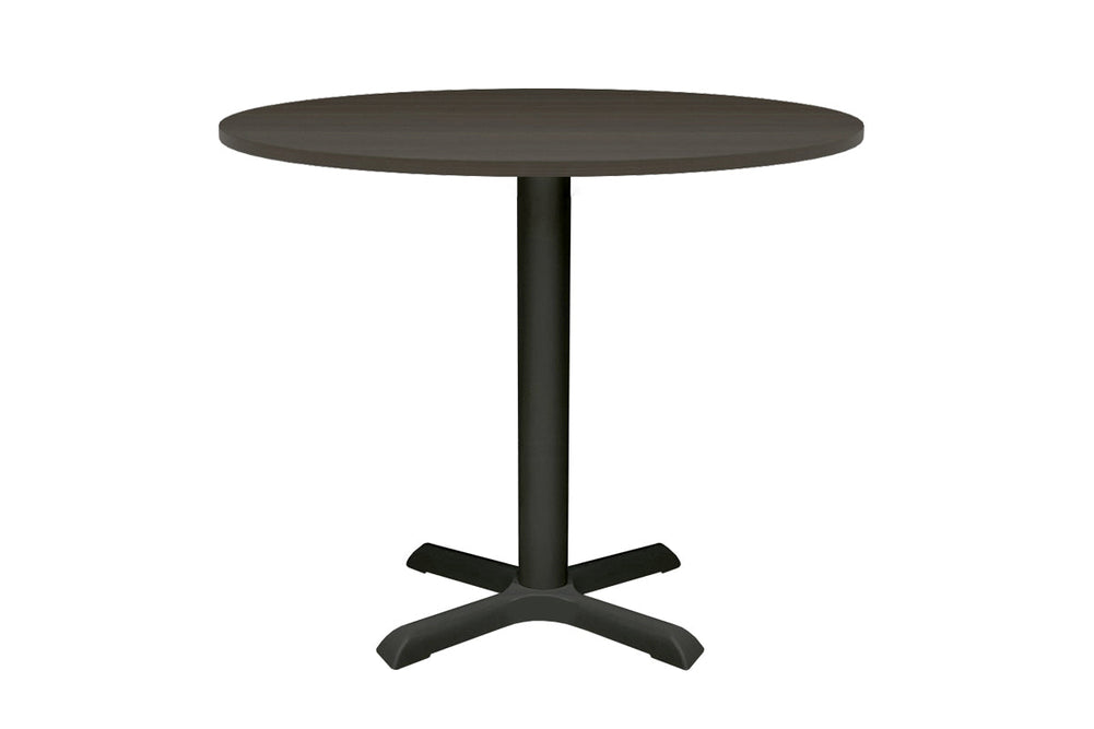 Universal Table Base - Round [600 mm]-Black dark oak 