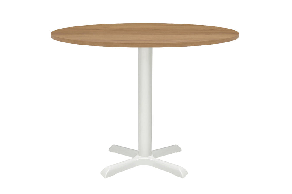 Universal Table Base - Round [800 mm]-White salvage oak 