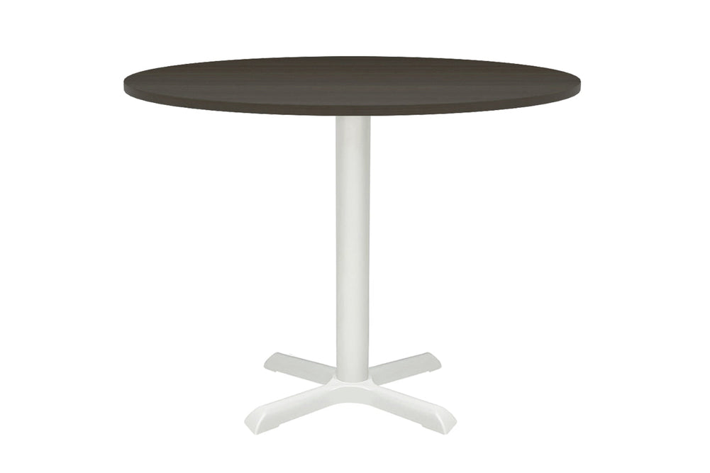 Universal Table Base - Round [800 mm]-White dark oak 