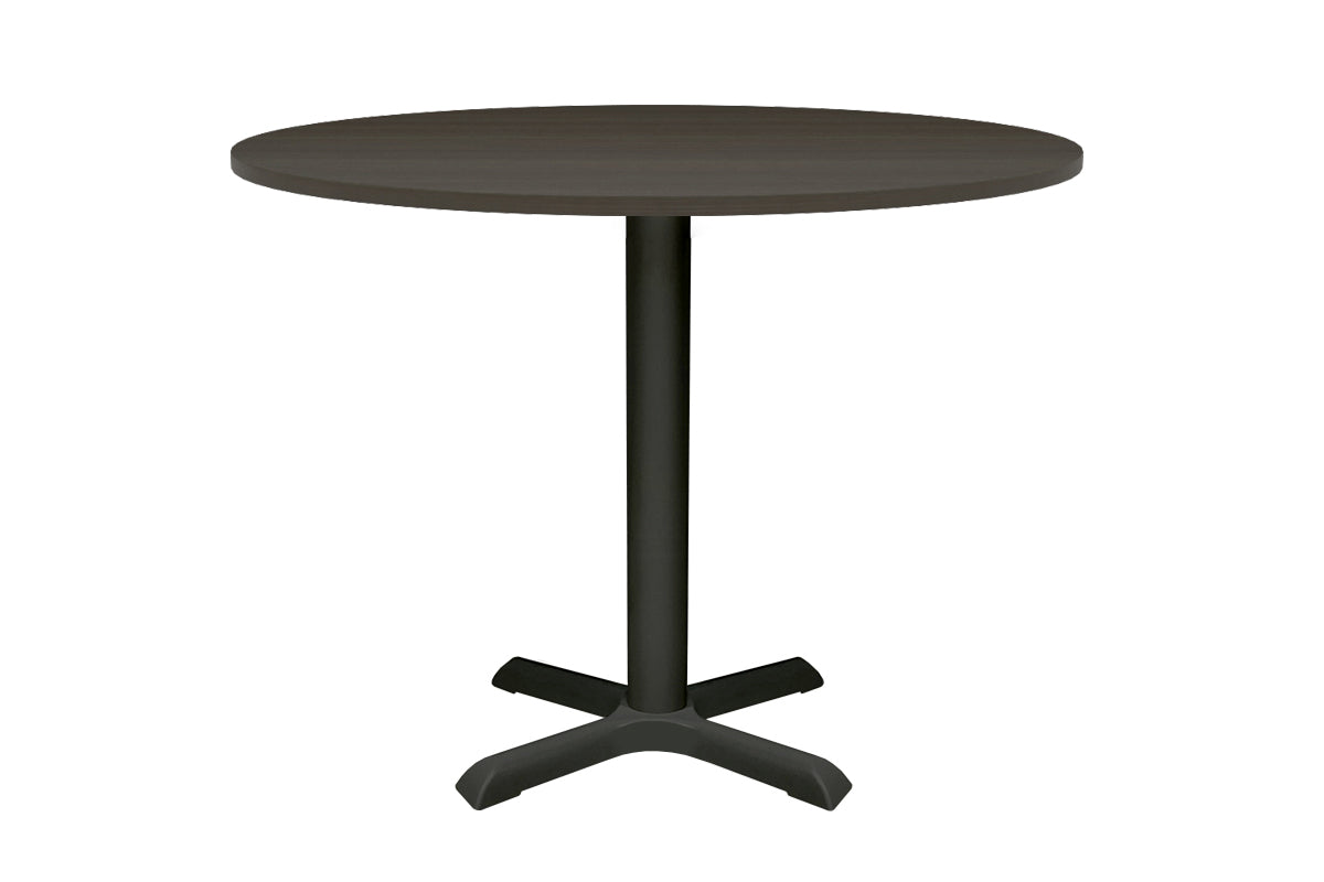 Universal Table Base - Round [800 mm]-Black dark oak 