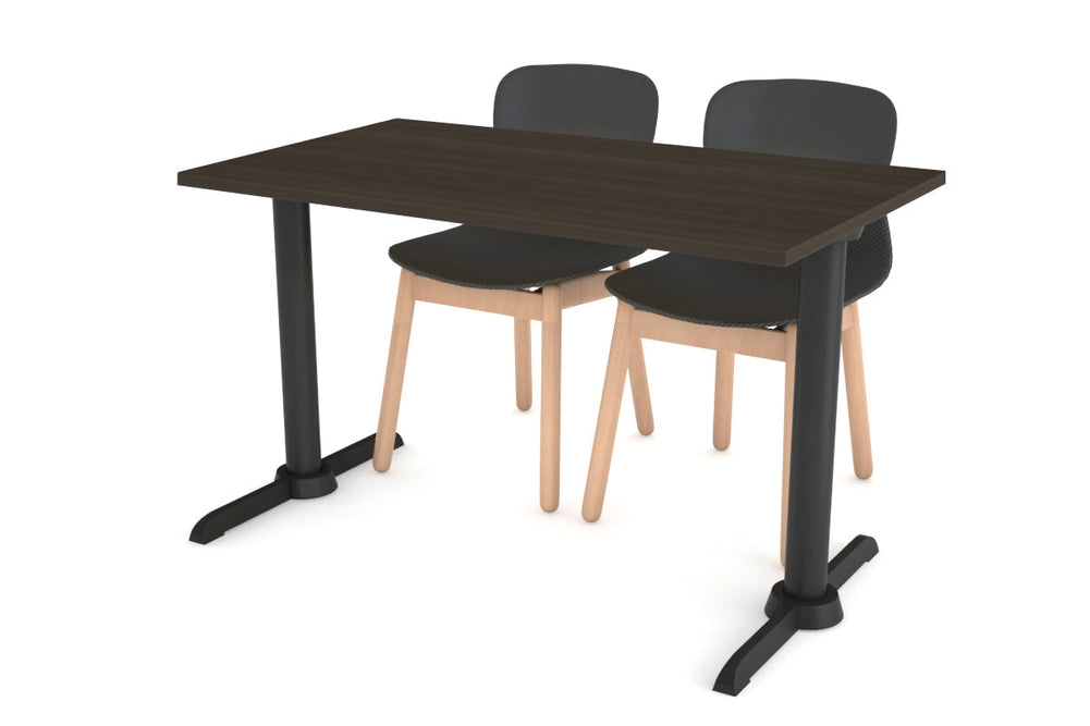 Universal Twin B Table Base [1000L x 600W]-Black dark oak 