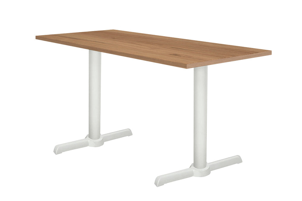 Universal Twin B Table Base [1000L x 600W]-White dark oak 