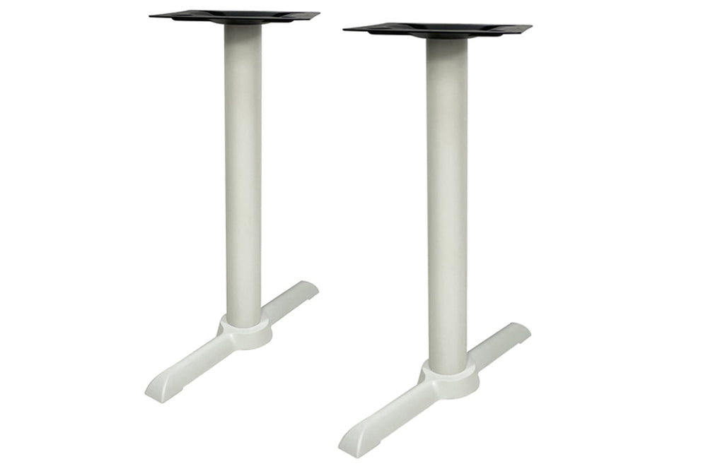 Universal Twin B Table Base [1000L x 600W]-White none 