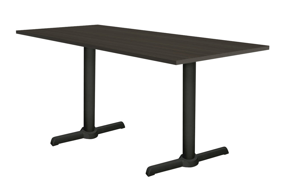 Universal Twin B Table Base [1200L x 700W]-White dark oak 