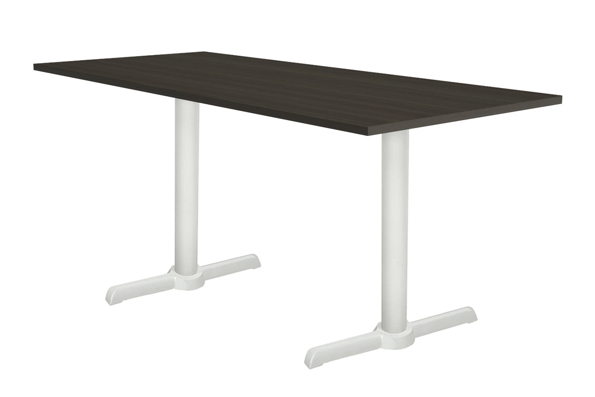 Universal Twin B Table Base [1200L x 700W]-White dark oak 