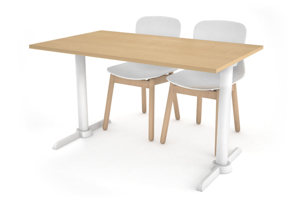 Universal Twin B Table Base [1200L x 700W]-White maple 