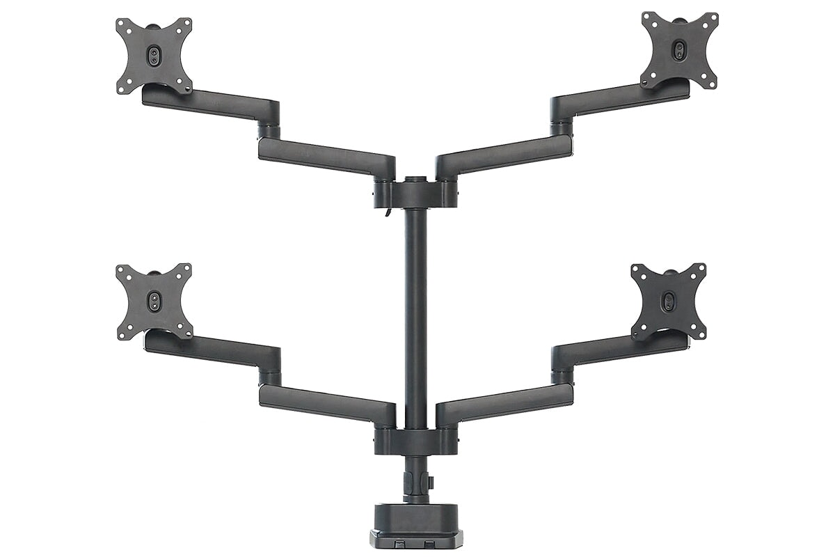Uplifting Actiflex II Quad Static Monitor Arms-with tray  