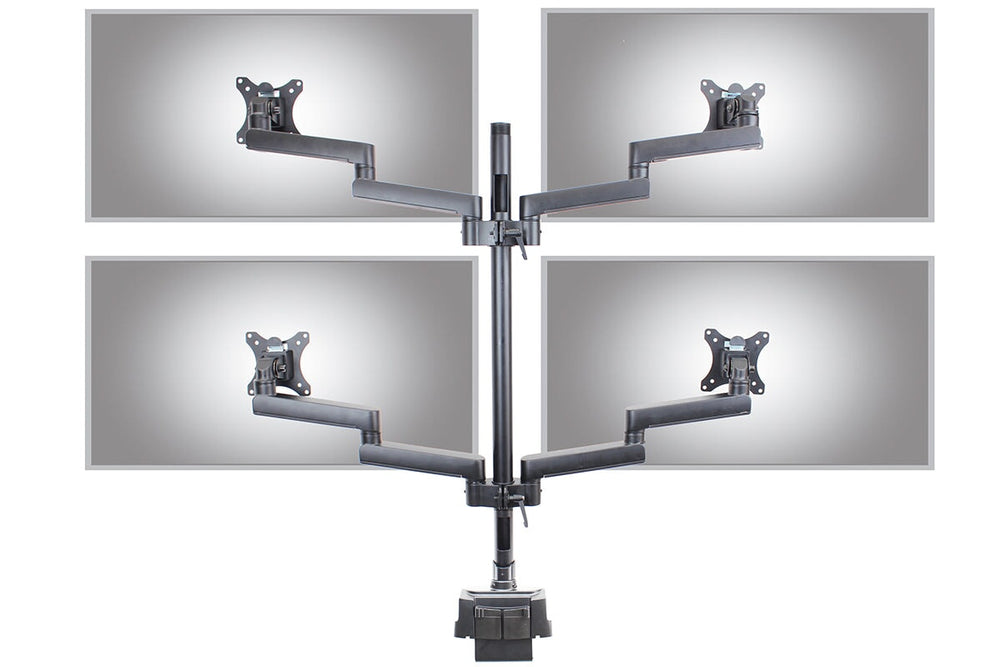 Uplifting Actiflex II Quad Static Monitor Arms-with tray  