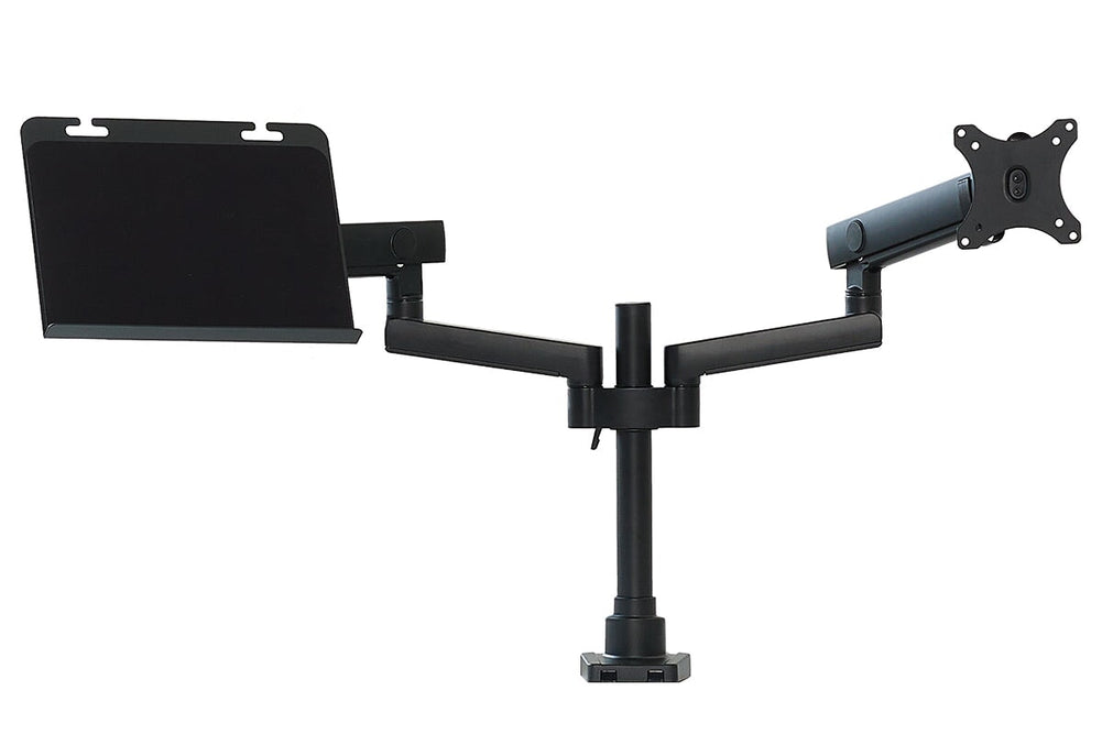 Uplifting Actiflex II Dual Dynamic Monitor Arm and Mount-black  