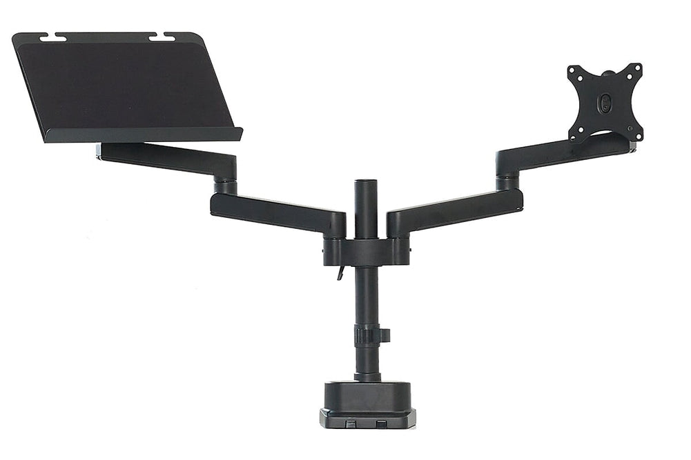 Uplifting Actiflex II Dual Static Monitor Arms and Mount-with tray  