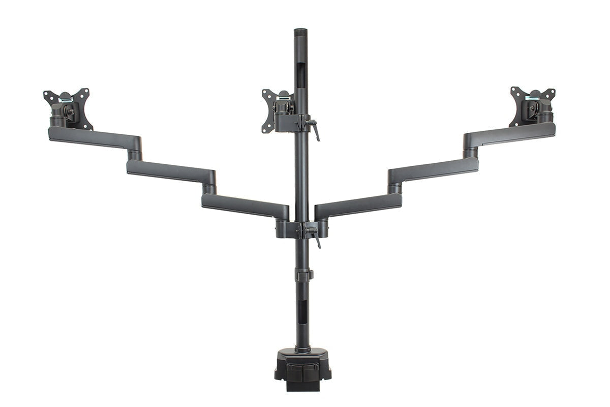 Uplifting Actiflex II Triple Static Monitor Arms JasonL Office Furniture Australia