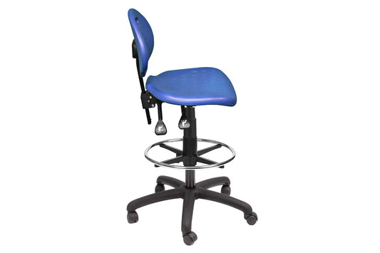 Uplifting Clam Round Black Drafting Chair Uplifting 