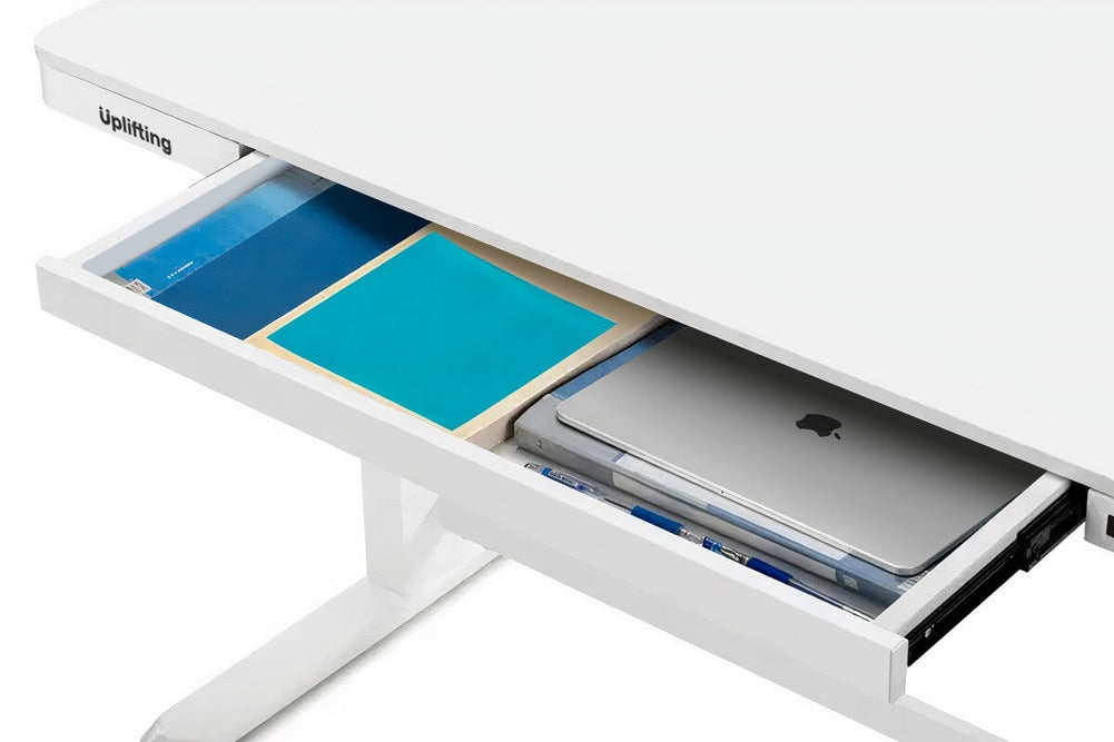 Uplifting Tango Electric Sit Stand Desk-White  