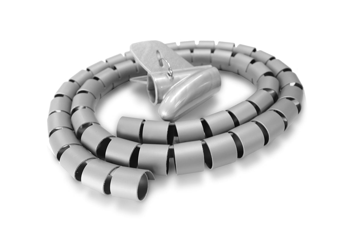 Uplifting Zip-Up Spiral Cable Tidy Uplifting grey 