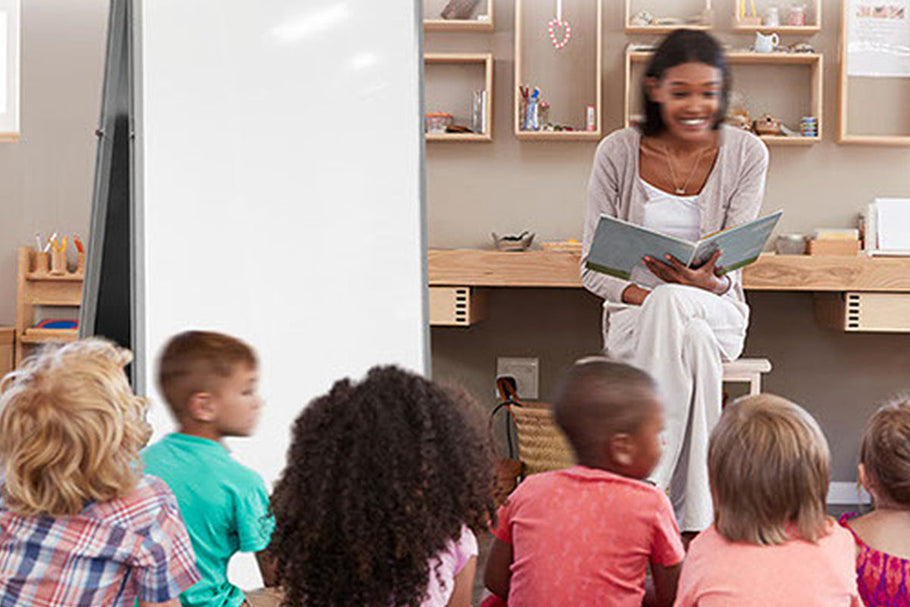 Environmental image of Vision Alpha AD1 Mobile Porcelain Whiteboard