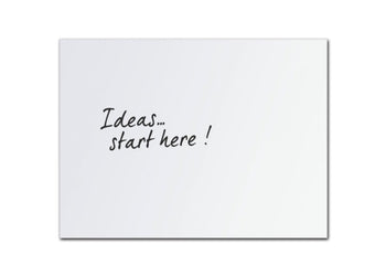 Vision Commercial Porcelain Magnetic Whiteboards - Slim White Frame Vision 900 x 600 
