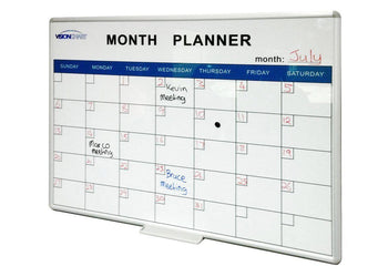 Vision Deluxe Perpetual Month Planner Vision white 