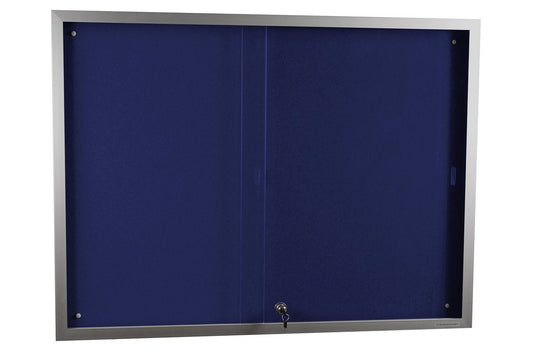 Vision Felt Notice Board Sliding Door [900H x 1500W] Vision royal blue 