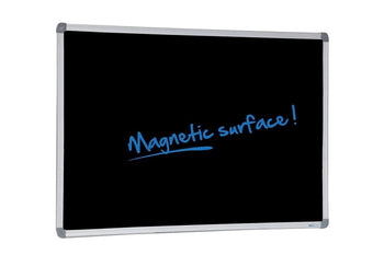  - Vision Heavy Duty Porcelain BlackBoard - Silver Frame - 1