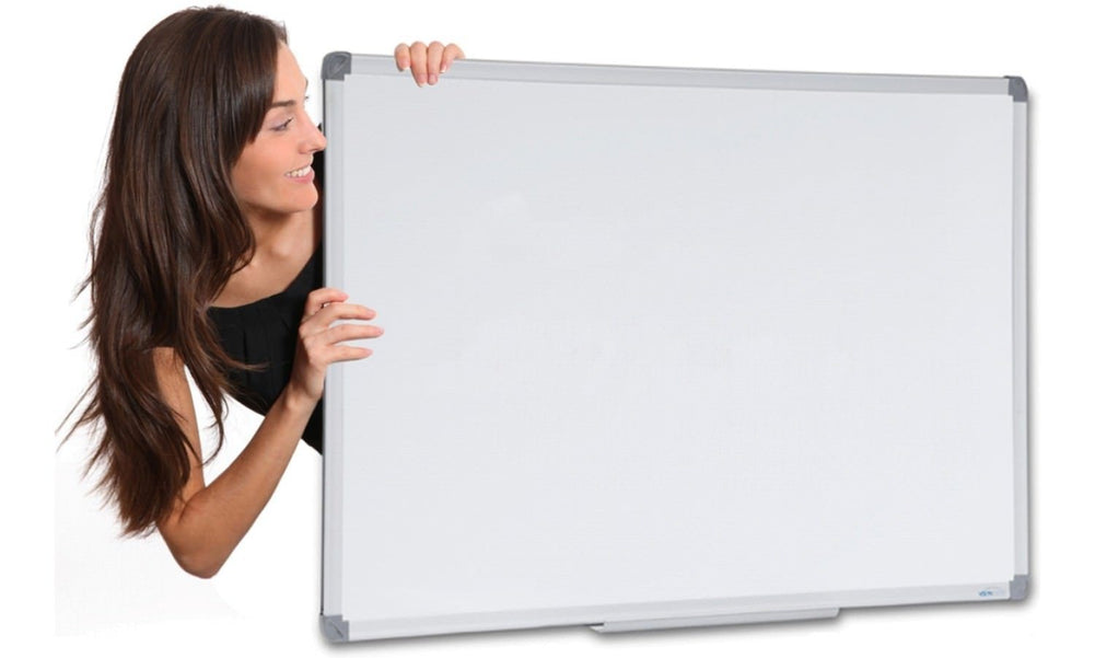 Vision Heavy Duty Porcelain Magnetic Whiteboard - Silver Frame-1800 x 1200  