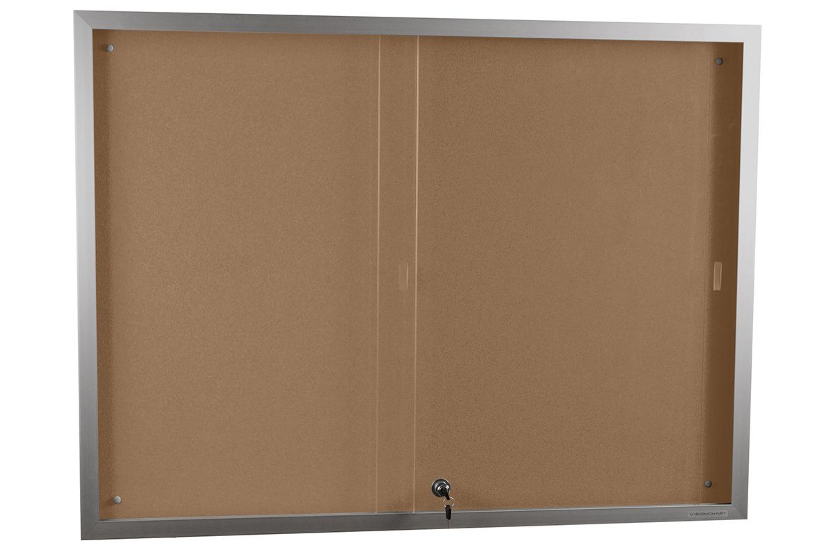Vision Krommenie Notice Board Sliding Door [1200H x 1800W] Vision BB2166 