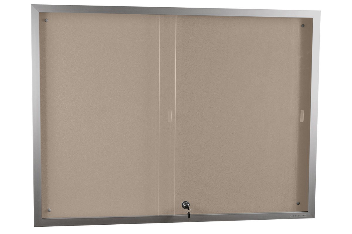 Vision Krommenie Notice Board Sliding Door [1200H x 1800W] Vision BB2187 