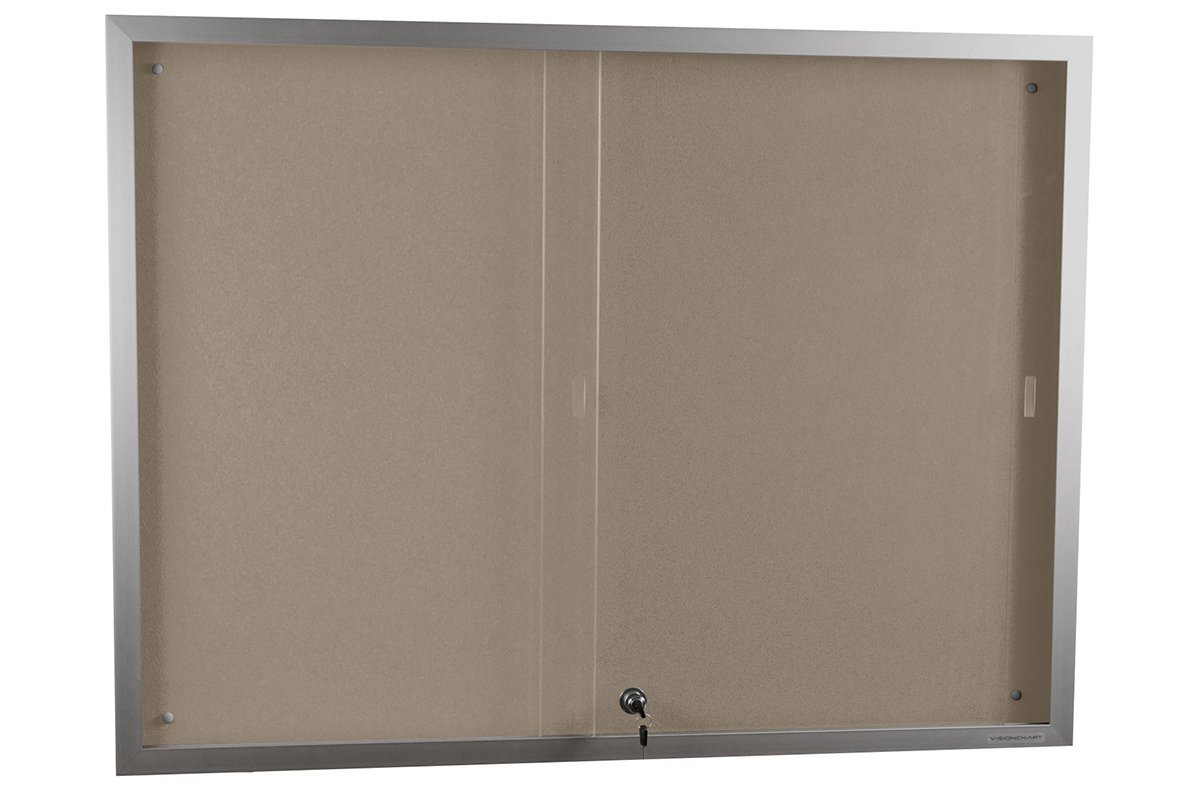 Vision Krommenie Notice Board Sliding Door [1200H x 2400W] Vision BB2208 