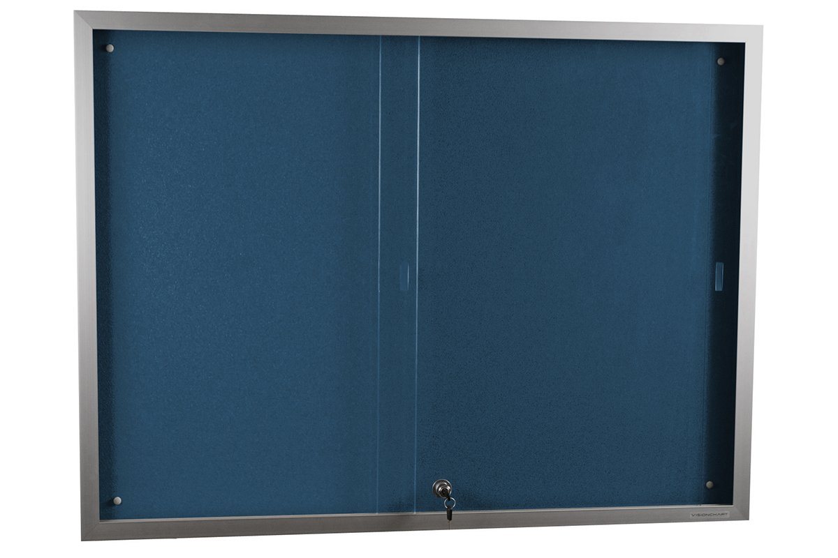 Vision Krommenie Notice Board Sliding Door [900H x 1200W] Vision BB2214 