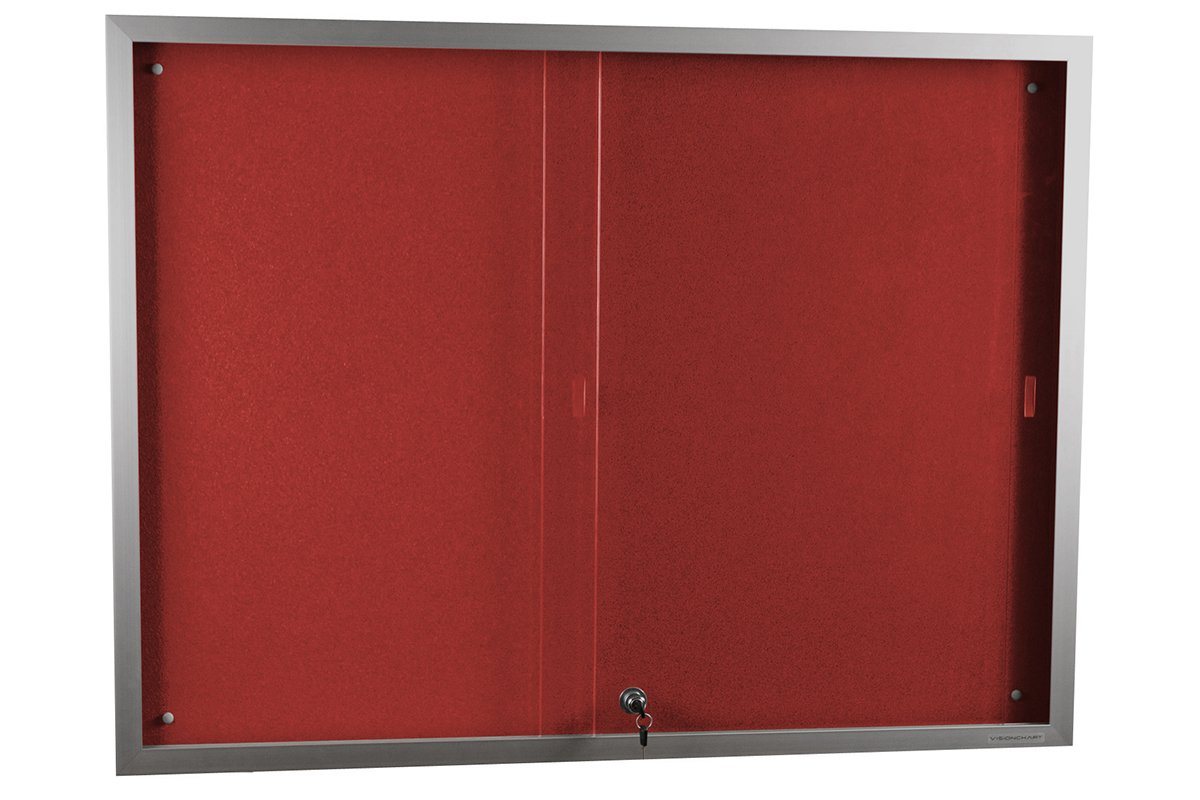 Vision Krommenie Notice Board Sliding Door [900H x 1200W] Vision BB2210 