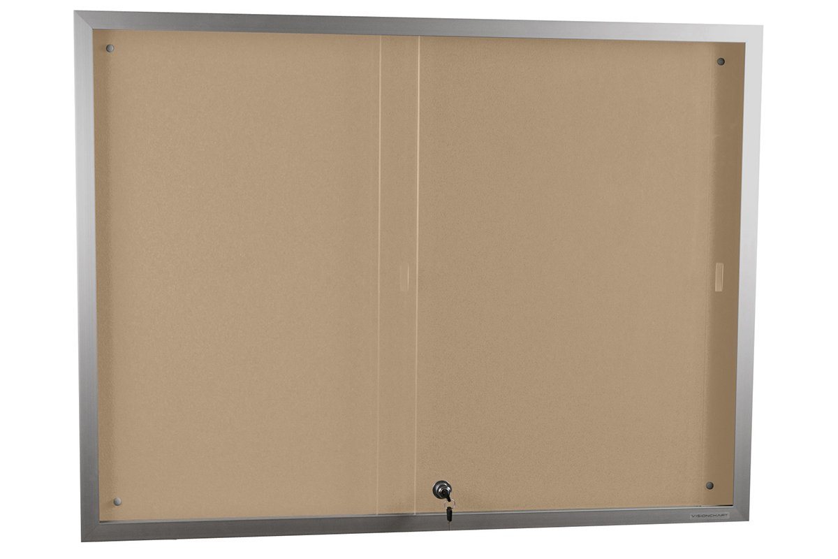 Vision Krommenie Notice Board Sliding Door [900H x 1200W] Vision BB2186 