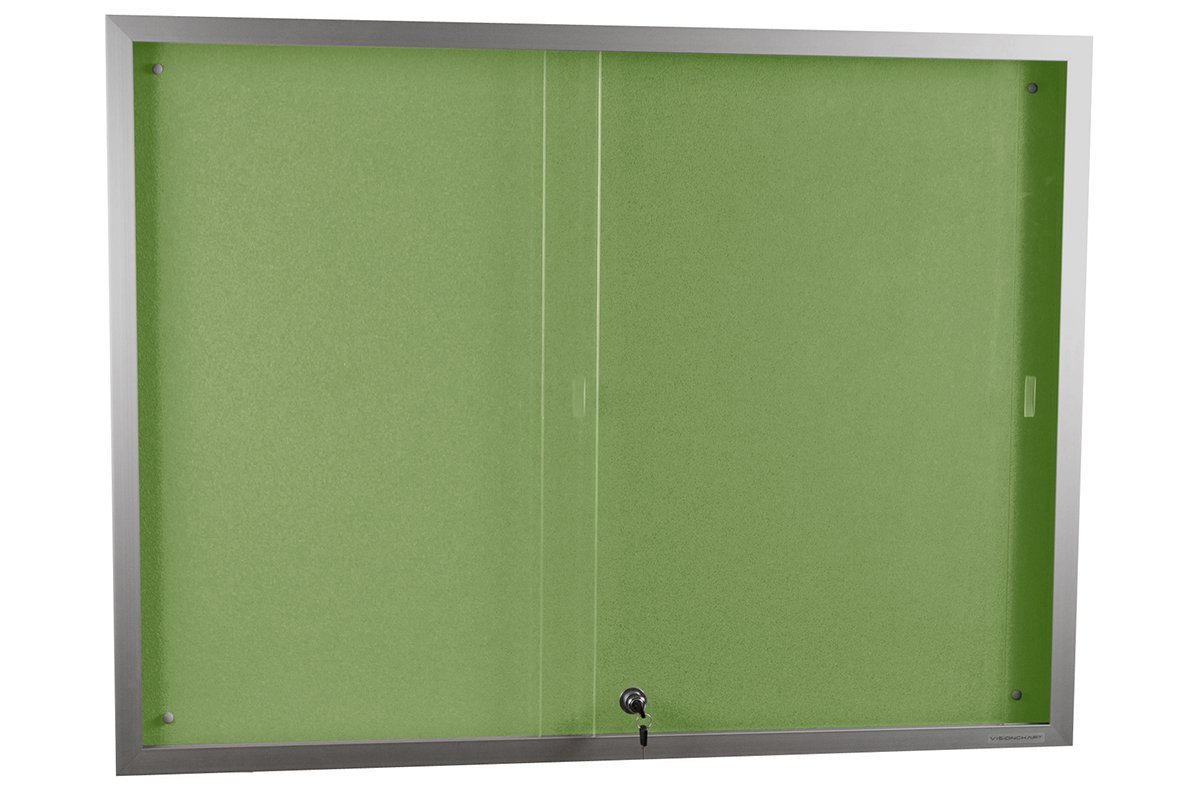 Vision Krommenie Notice Board Sliding Door [900H x 1200W] Vision BB2213 